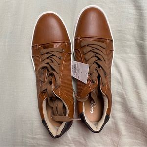 Goodfellow & Co Eddie brown textured sneakers sz 7